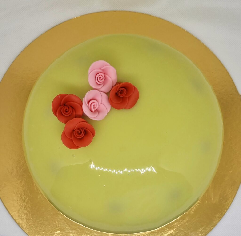 Entremets abricot huile d'olive