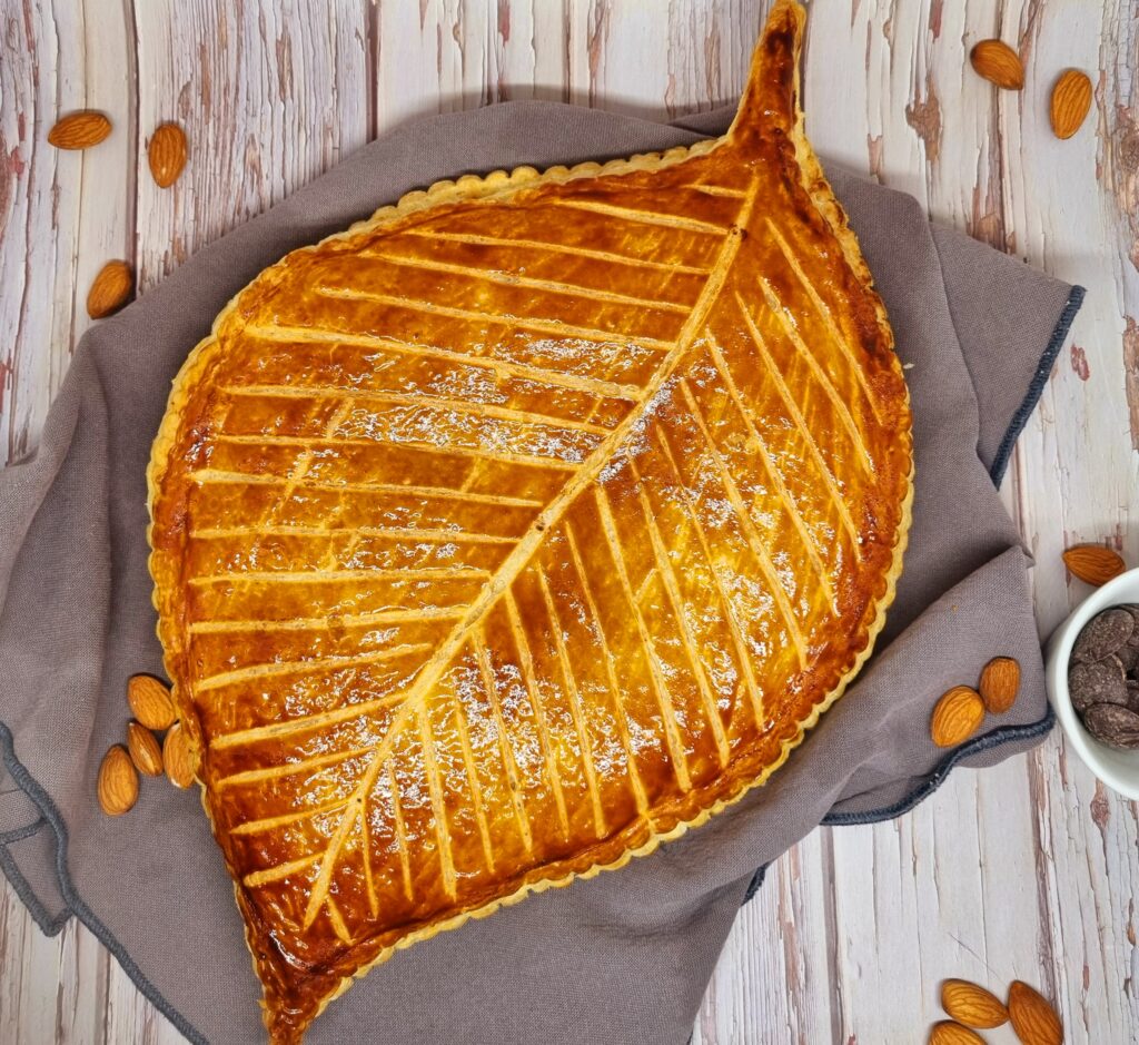 Galette des rois chocolat et poires fondante et gourmande