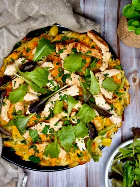 Galette de poireaux et pommes de terre à la dinde, épaisse et gourmande