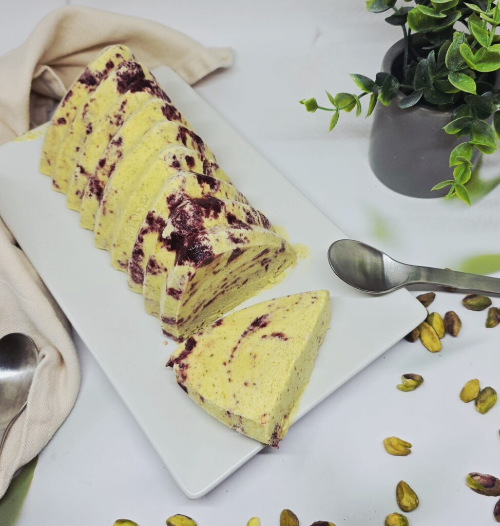 Glace pistache cerise