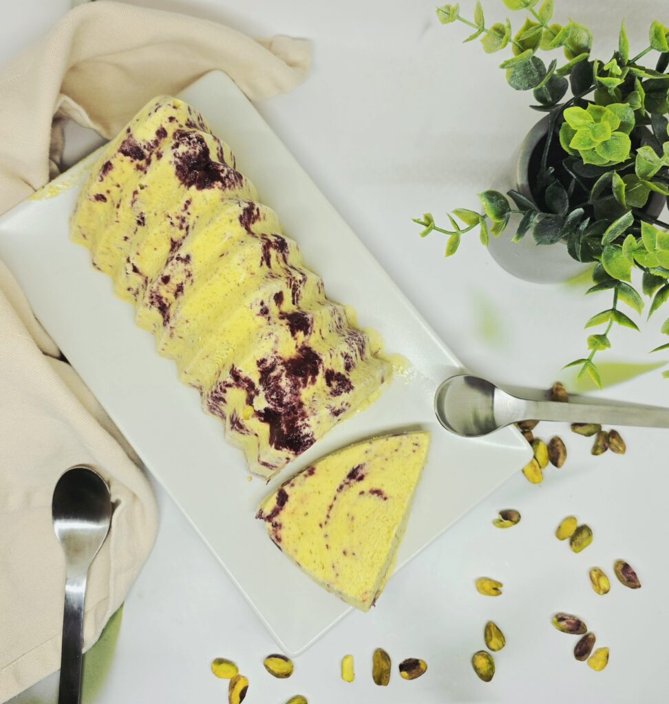 Glace pistache cerise