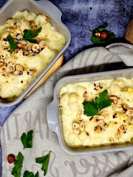 Gratin de chou-fleur, ricotta et noisettes – Recette gourmande et réconfortante