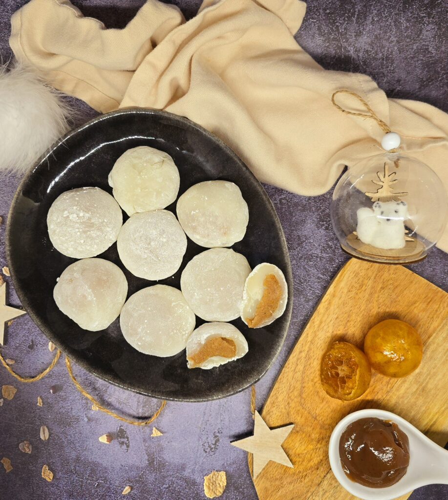 Mochis à la crème de marron et clémentine confite – Dessert raffiné et gourmand
