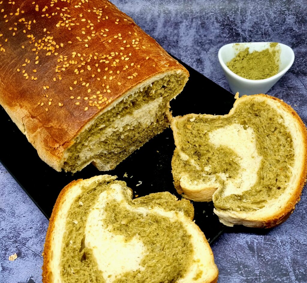 Pain brioché au matcha moelleux et parfumé 1 Pain brioché au matcha moelleux et parfumé