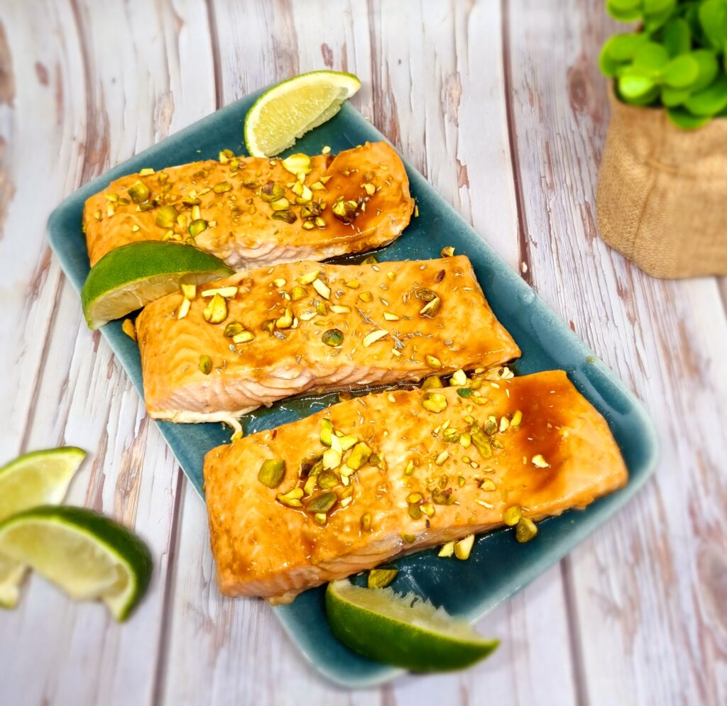 Pavés de saumon au sirop d’érable et à la bière