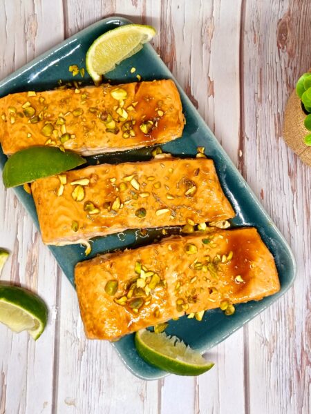 Pavés de saumon au sirop d’érable et à la bière