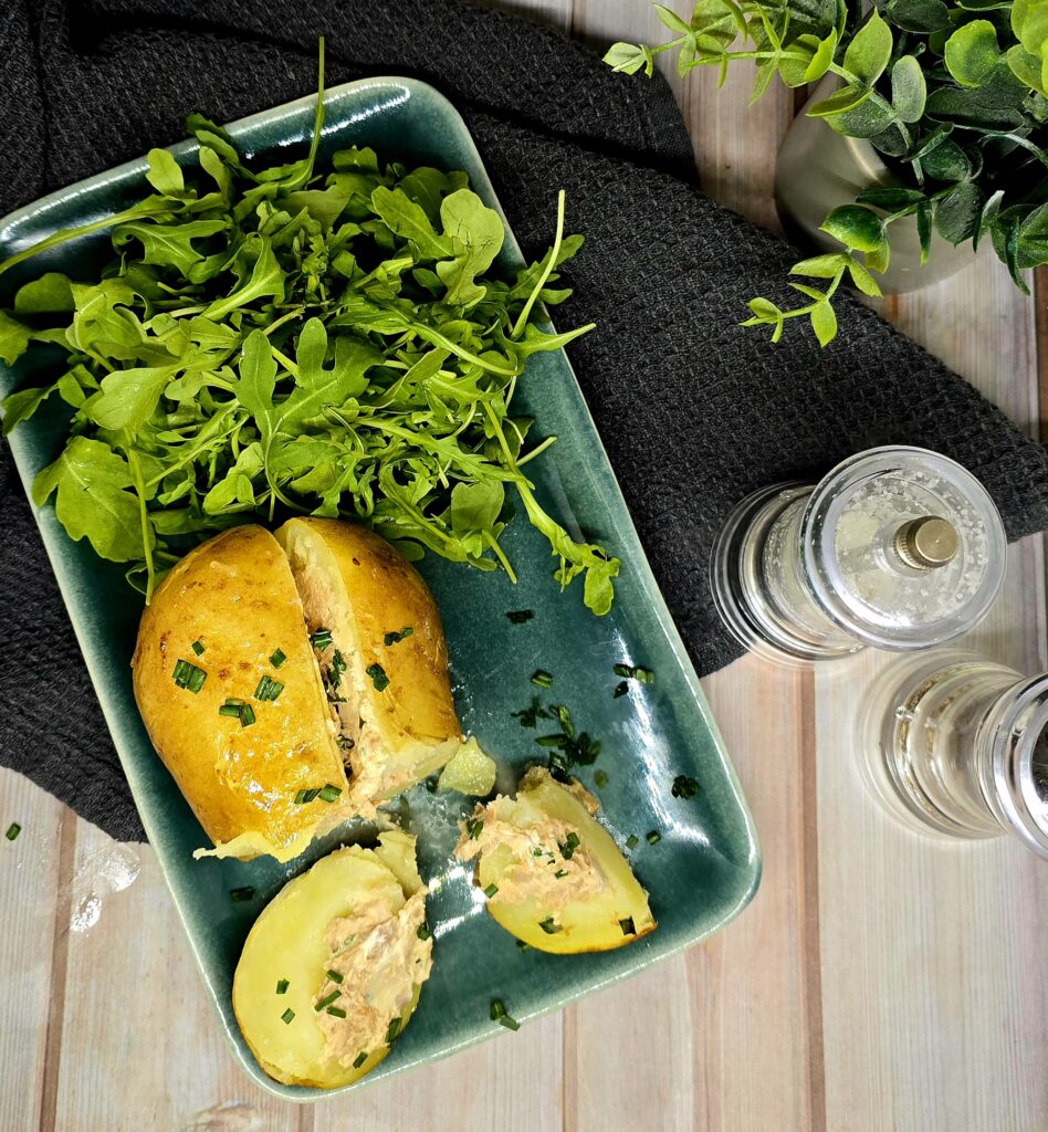 Pommes de terre aux rillettes de thon