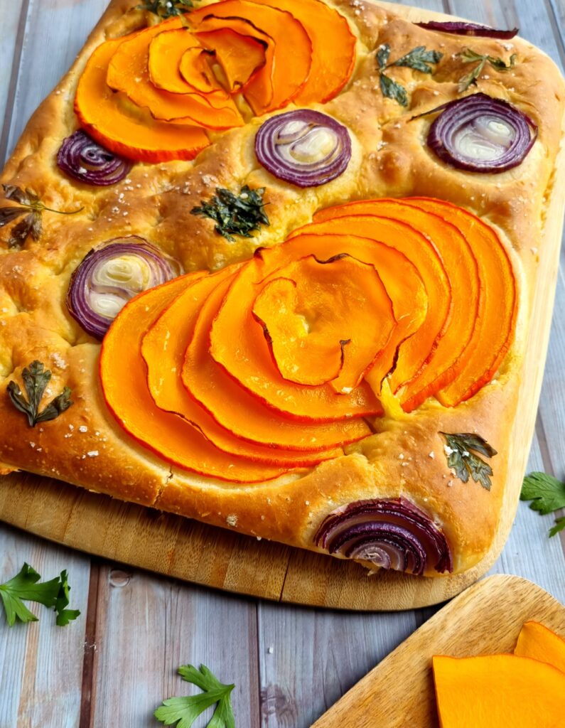 Focaccia au potimarron : recette moelleuse et gourmande pour l’automne