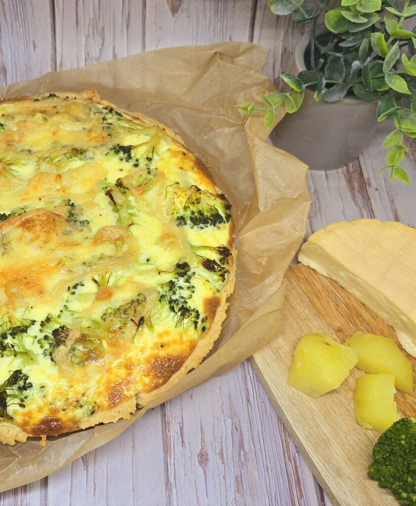 Quiche au munster, pommes de terre et brocolis : recette végétarienne gourmande 1 Quiche au munster, pommes de terre et brocolis : recette végétarienne gourmande