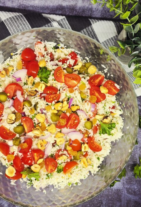 Taboulé de chou fleur à l'aigre douce
