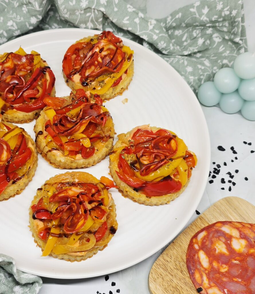 Tartelettes au chorizo et poivrons
