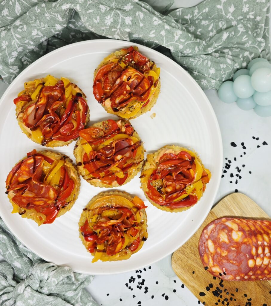 Tartelettes au chorizo et poivrons