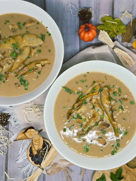 Velouté de châtaignes aux poires – Soupe onctueuse et réconfortante