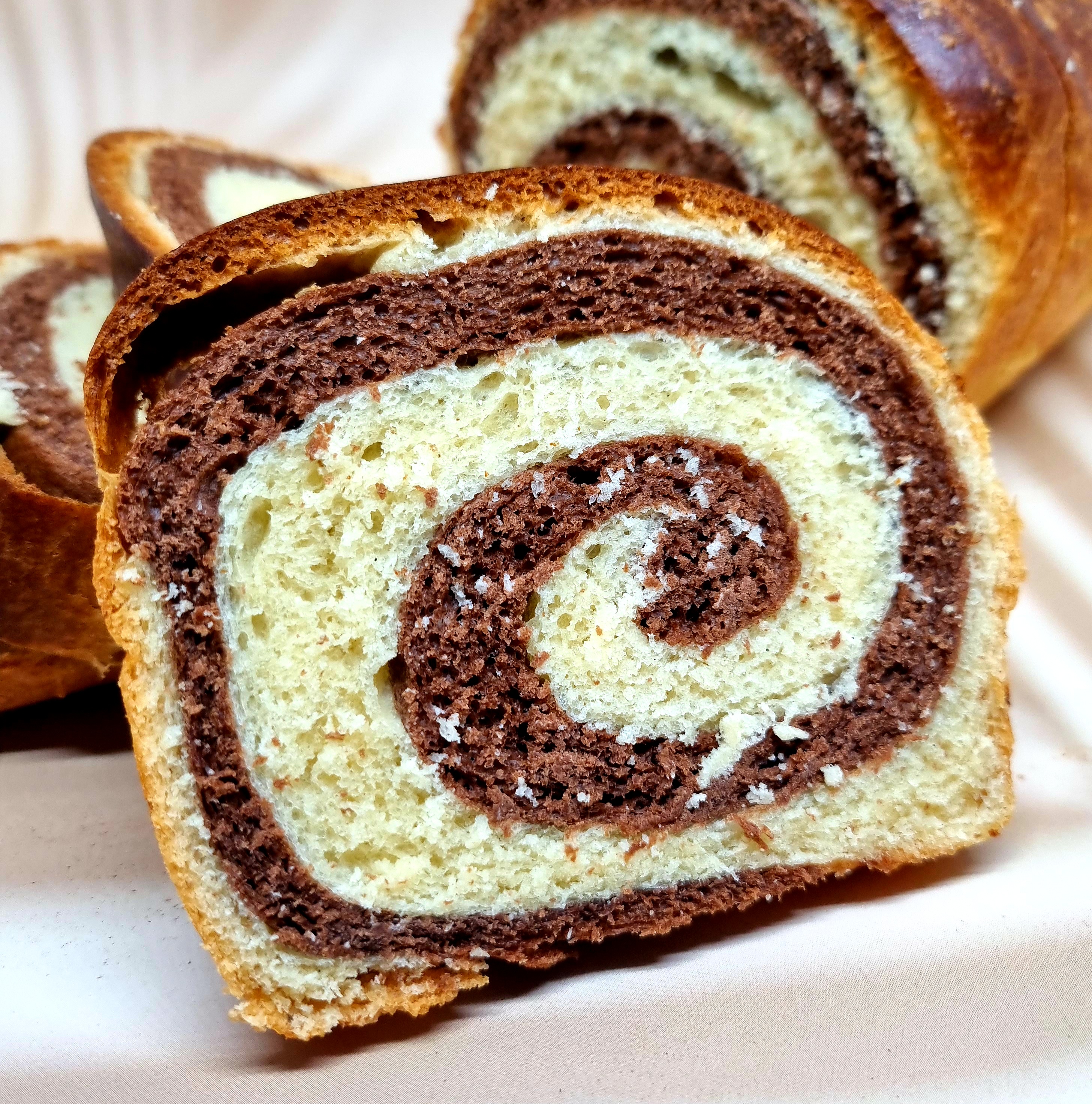 Brioche spirale chocolat vanille moelleuse et facile