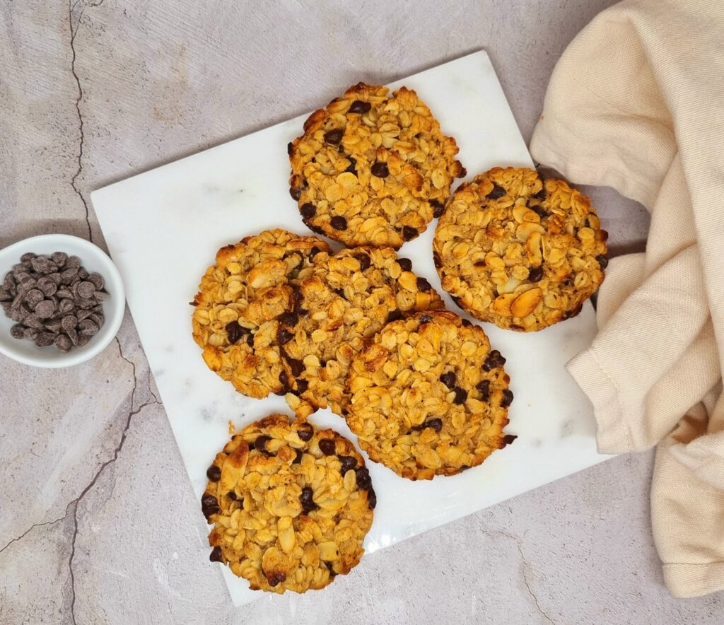 Cookies healthy ultra-simples aux flocons d’avoine et chocolat