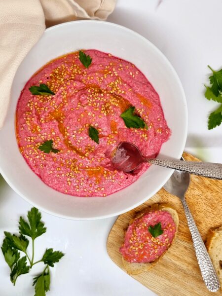 Crème de betterave et fêta facile et onctueuse