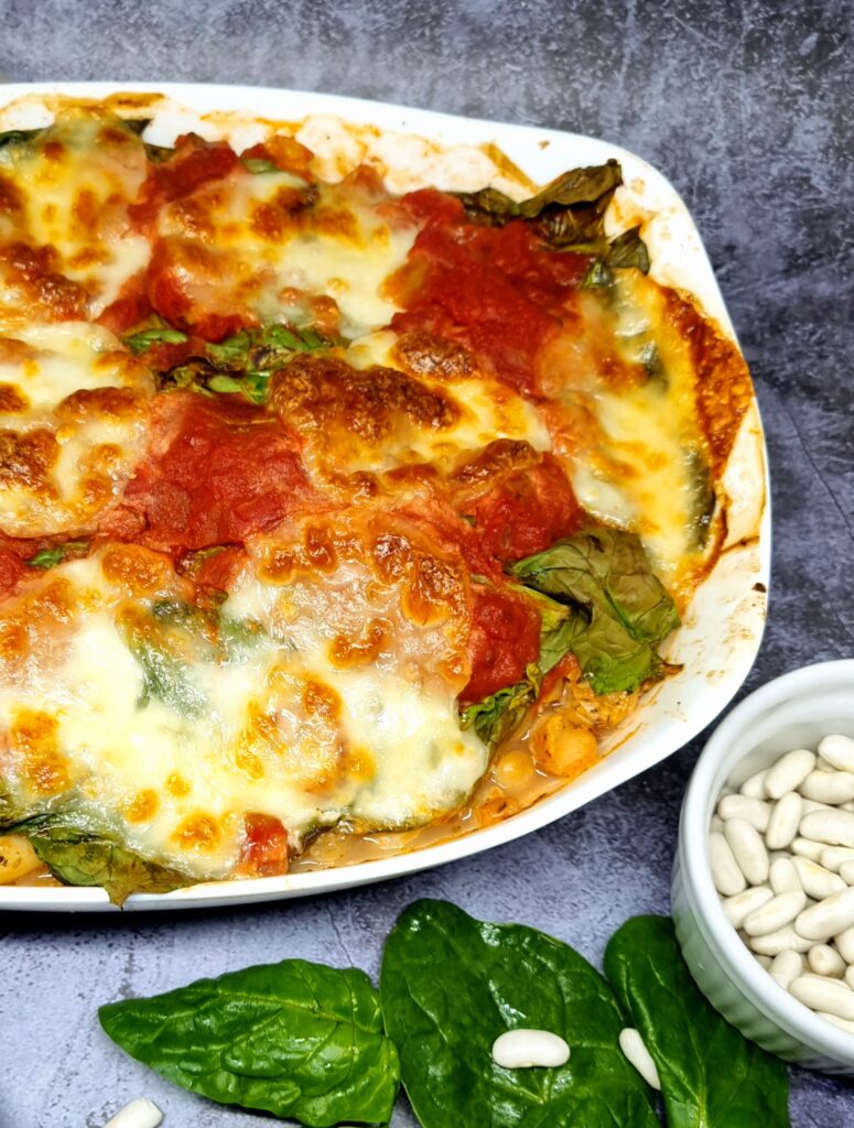Gratin de haricots blancs et épinards facile et gourmand