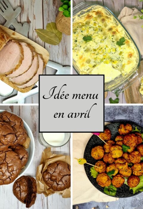 Menu de saison en avril