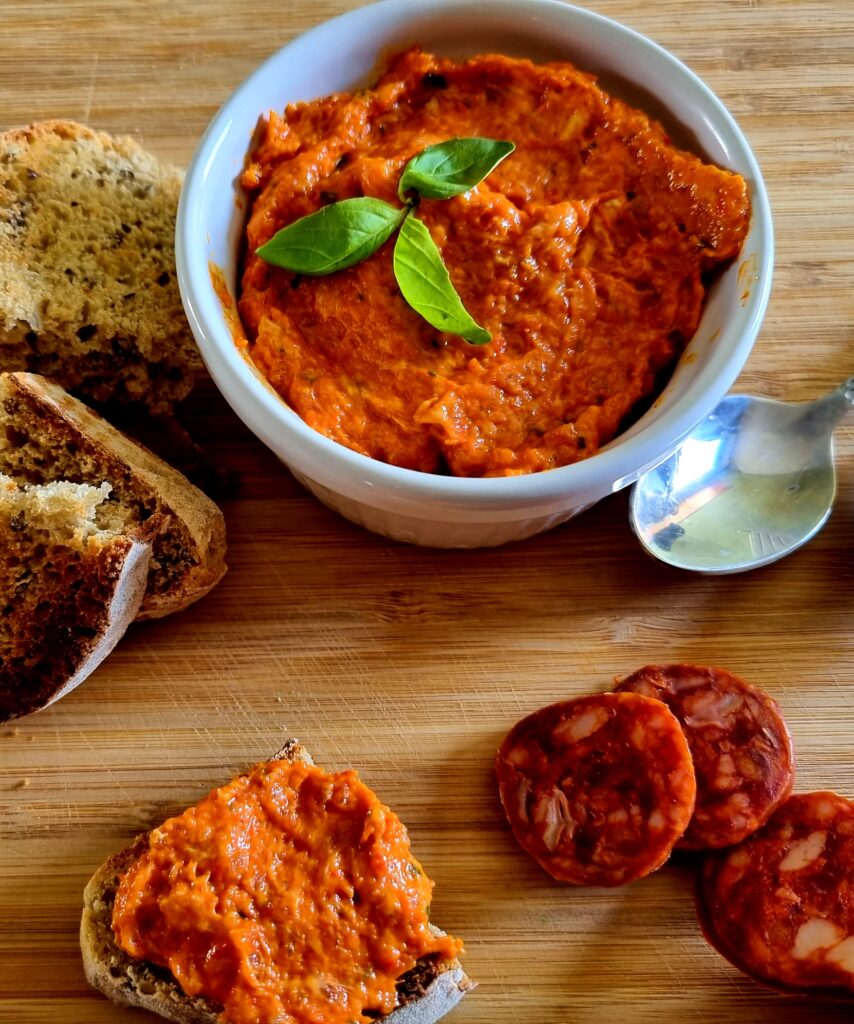 Tartinade chorizo poivrons rouges