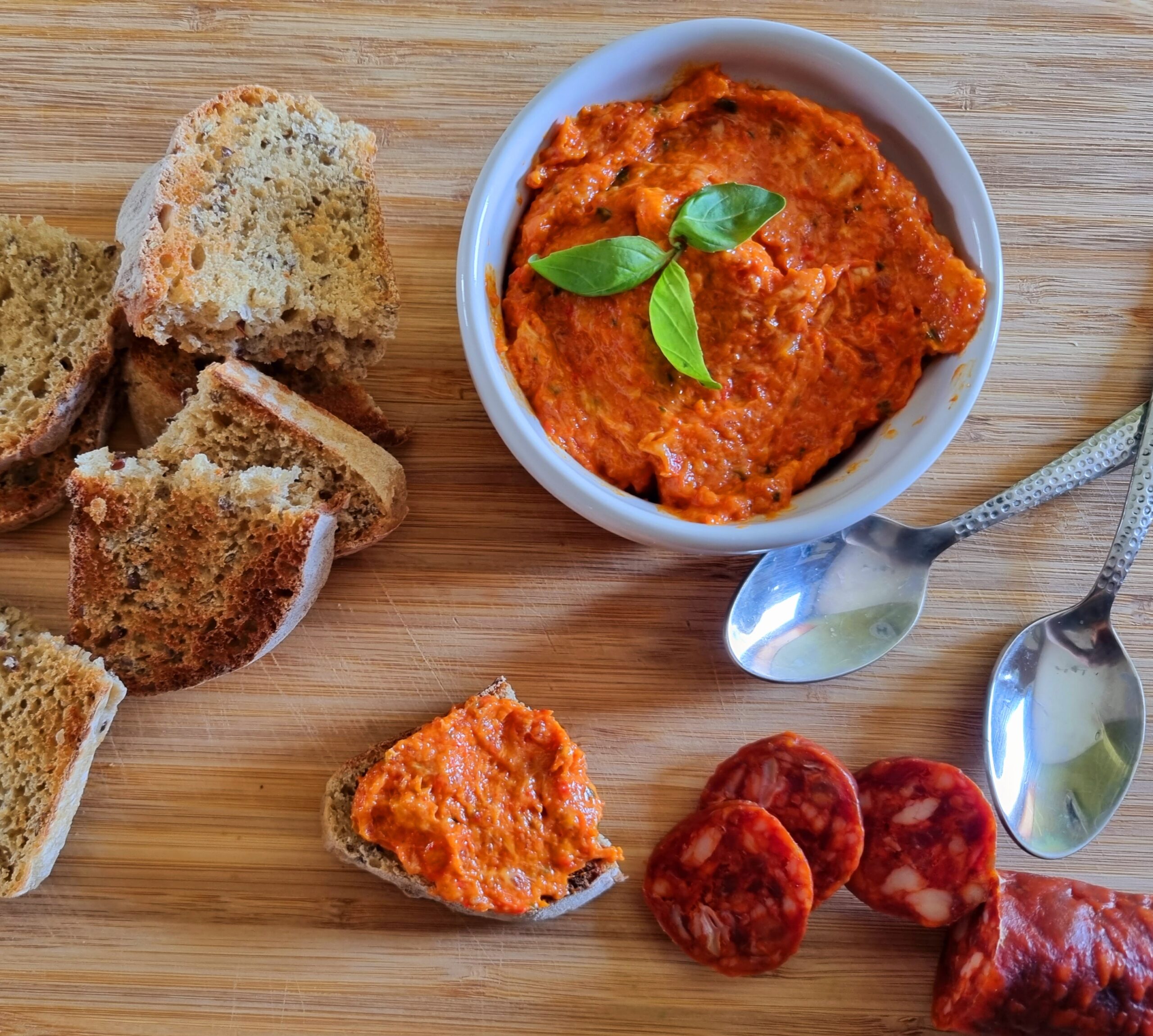 Tartinade chorizo poivrons rouges