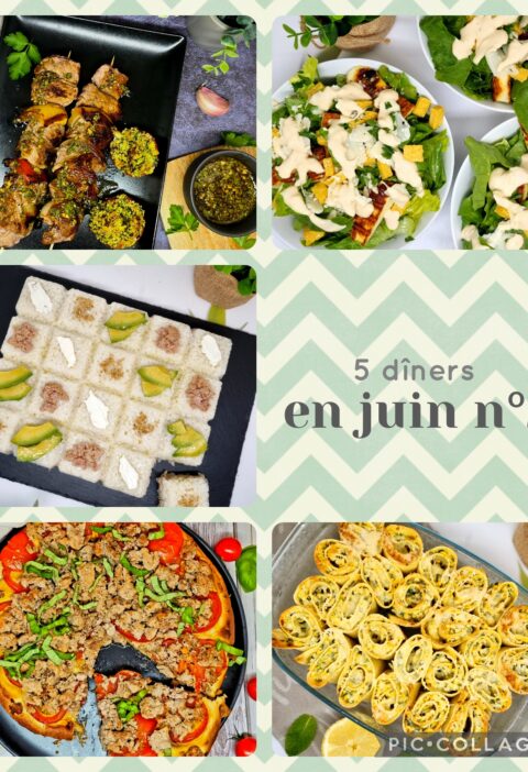 Menu de saison en juin