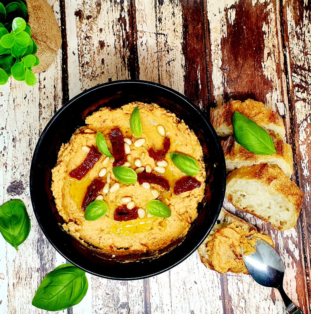 Houmous aux tomates séchées
