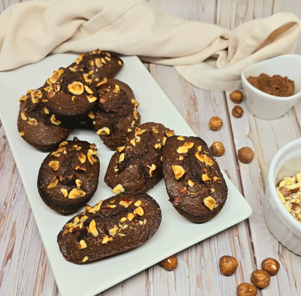 Madeleines choco-noisettes