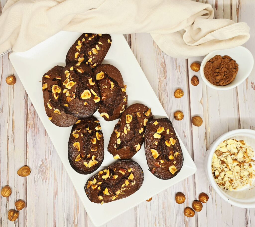 Madeleines choco-noisettes