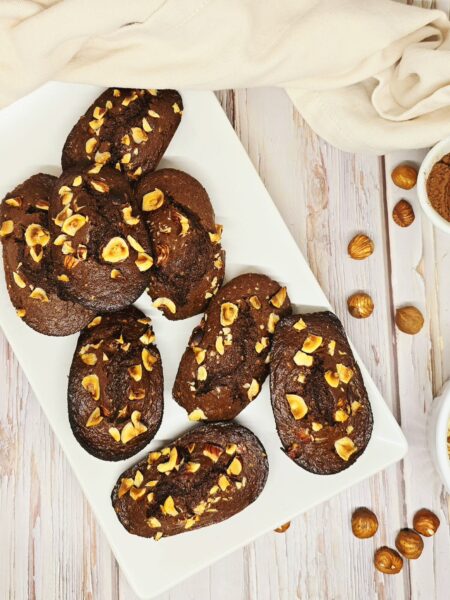 Madeleines choco-noisettes