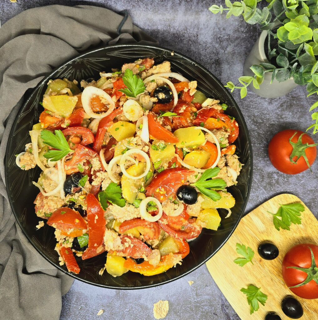 Salade calabraise : la recette italienne colorée au thon et aux poivrons