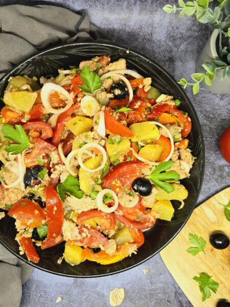 Salade calabraise : la recette italienne colorée au thon et aux poivrons