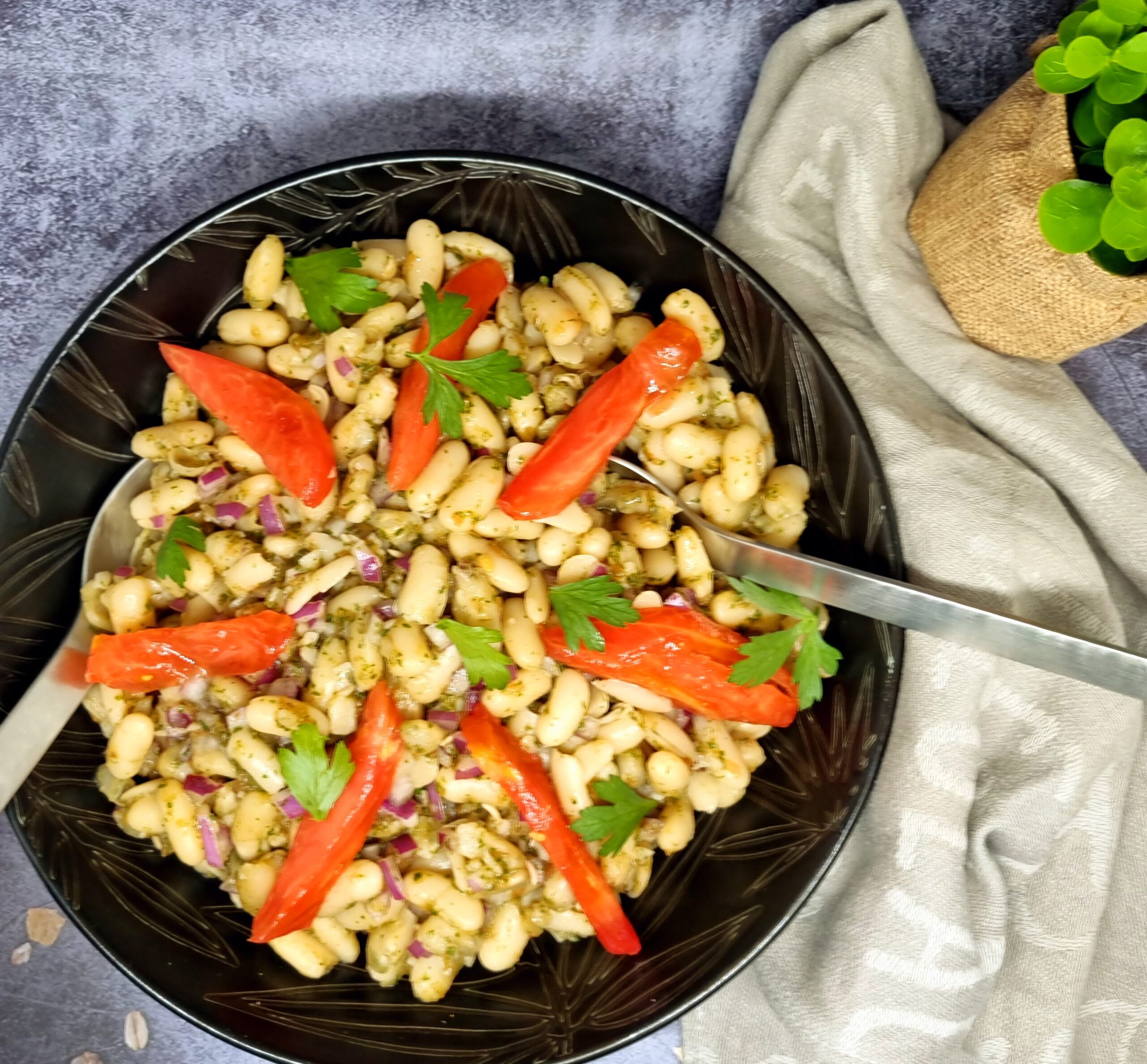 Salade de haricots blancs