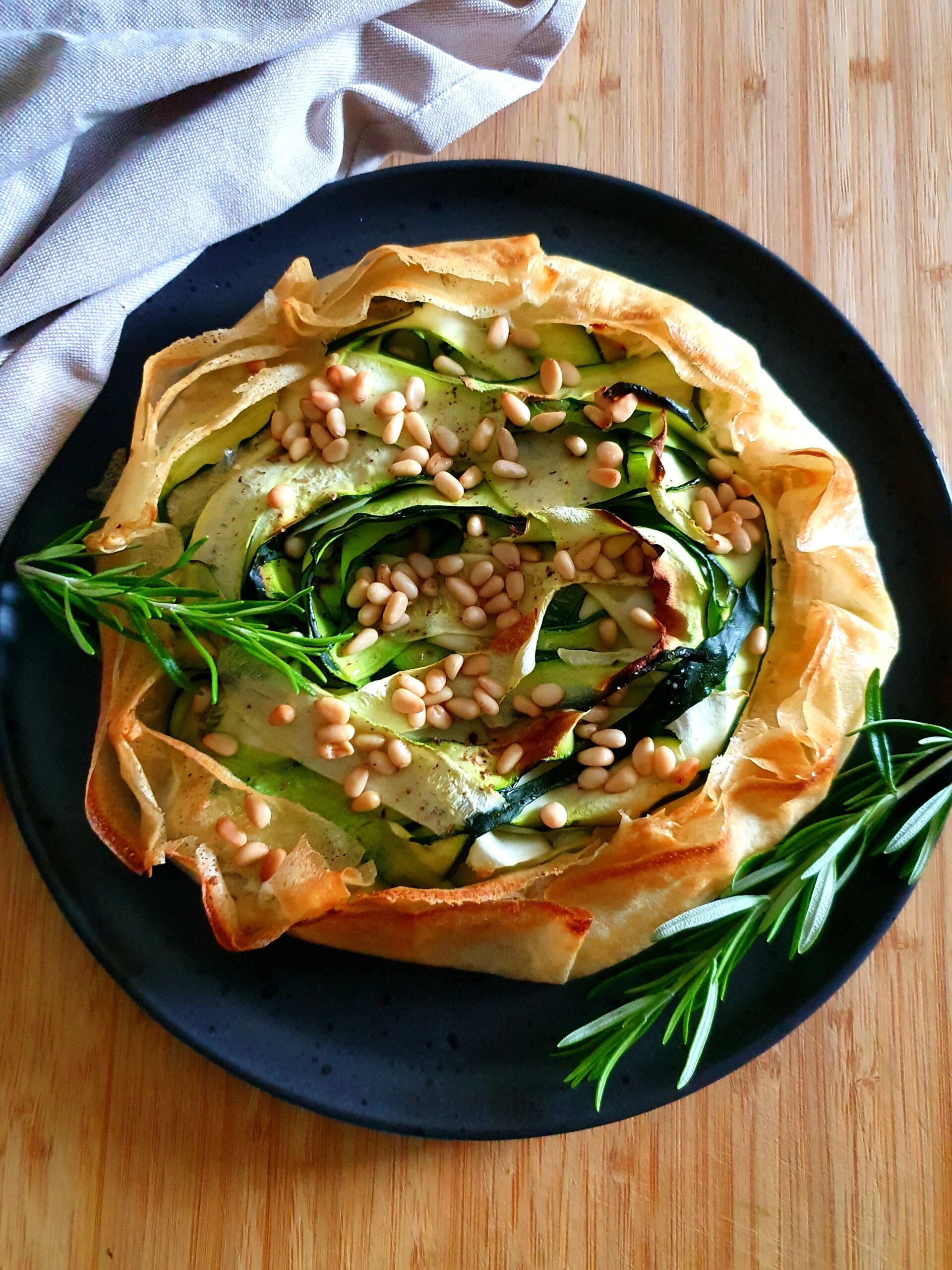 Tarte rustique courgette et brousse