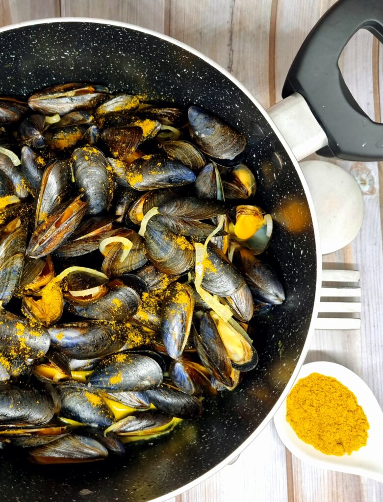 Moules au curry 1 Moules au curry