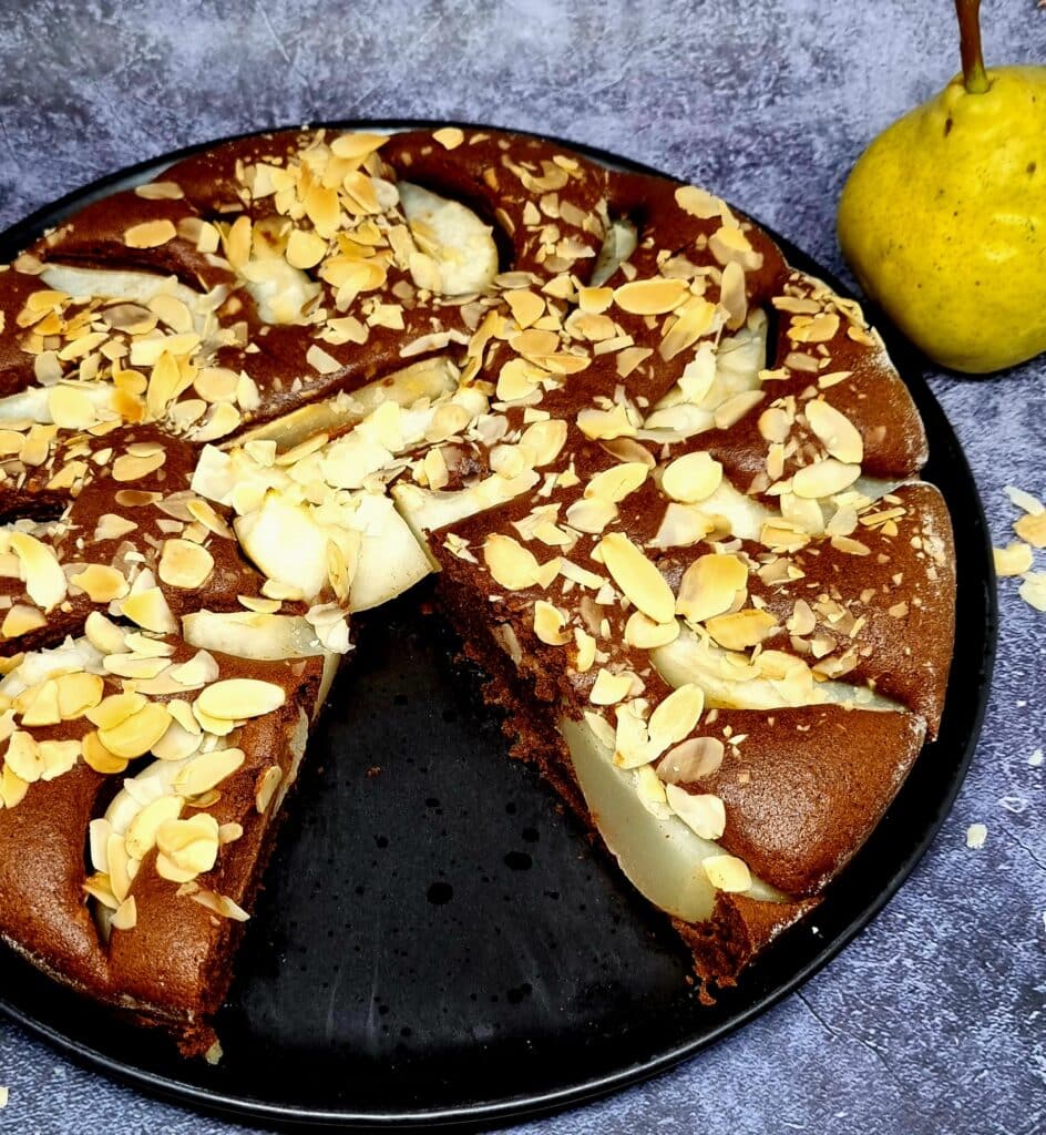 Gâteau poires, chocolat et huile d'olive