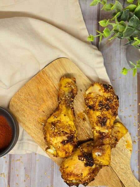 Pilons de poulet aux épices et sésame