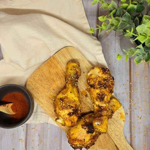 Pilons de poulet aux épices et sésame
