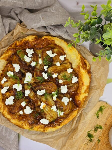 Tatin de fenouil au chèvre