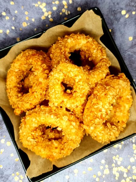 Beignets d'encornets aux flocons d'avoine