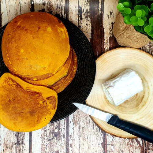 Blinis de potimarron au chèvre