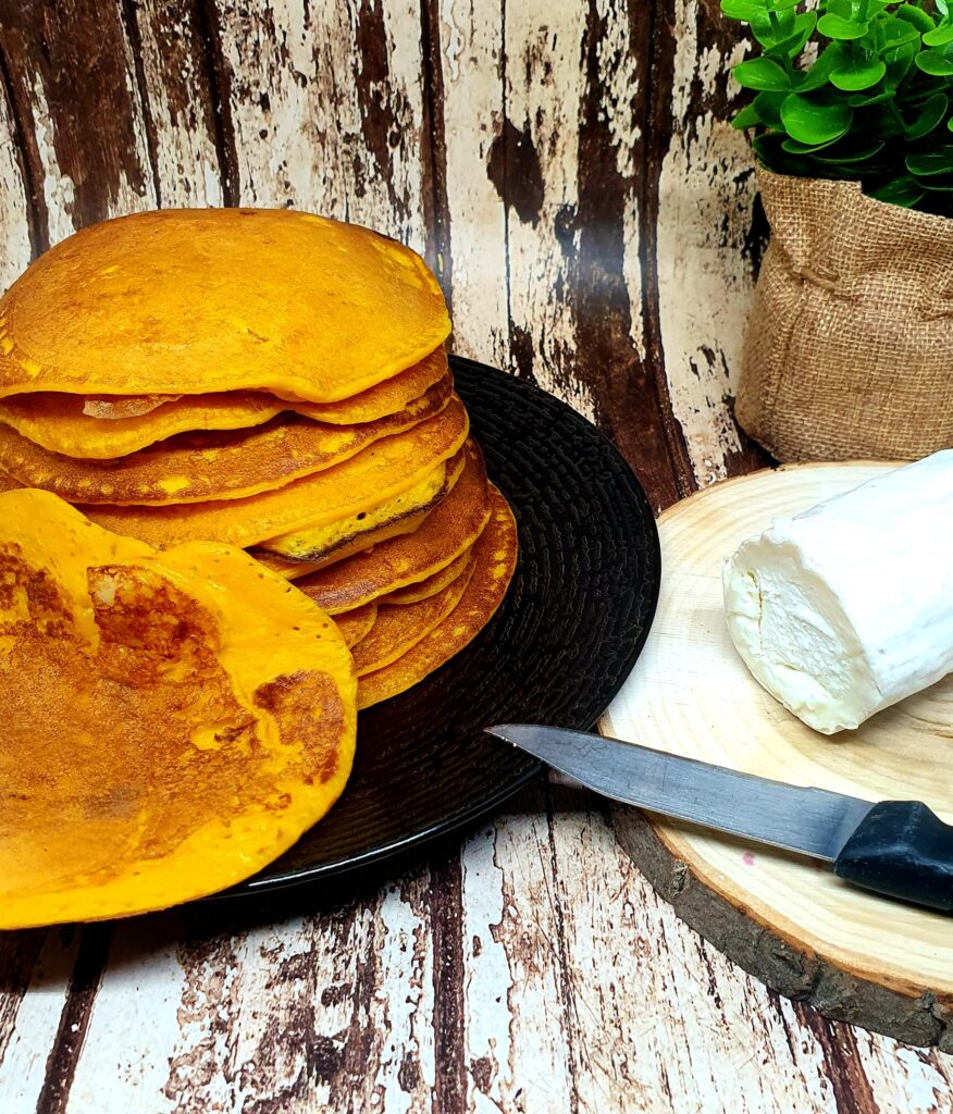 Blinis de potimarron au chèvre