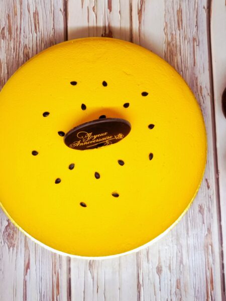 Entremets passion chocolat au lait