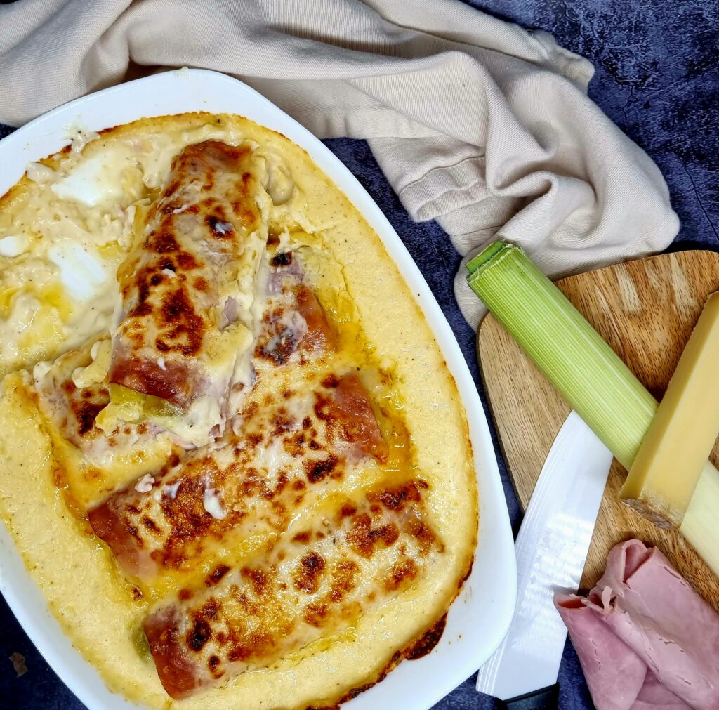 Poireaux au jambon