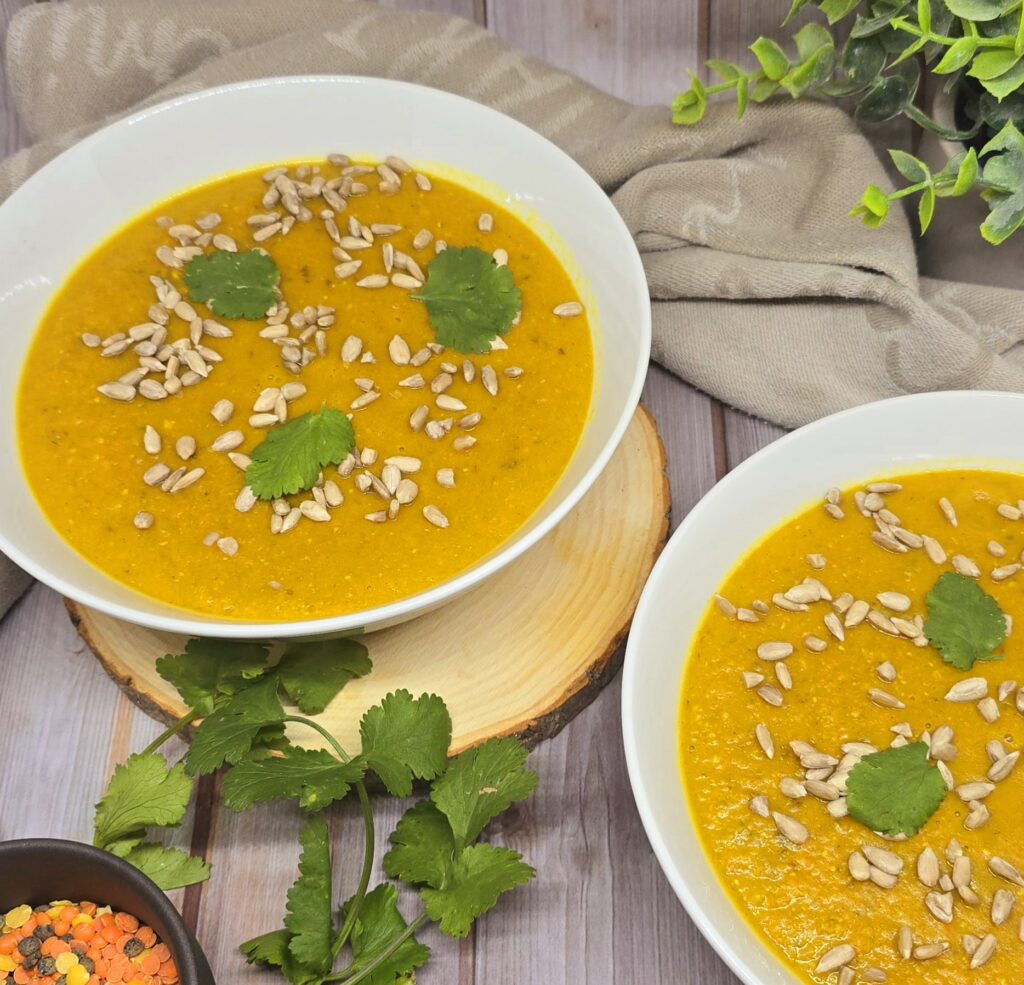 Soupe de carottes et lentilles 1 Soupe de carottes et lentilles