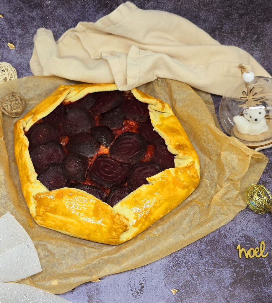 Tarte rustique à la betterave
