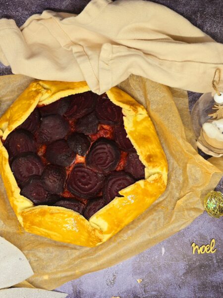 Tarte rustique à la betterave