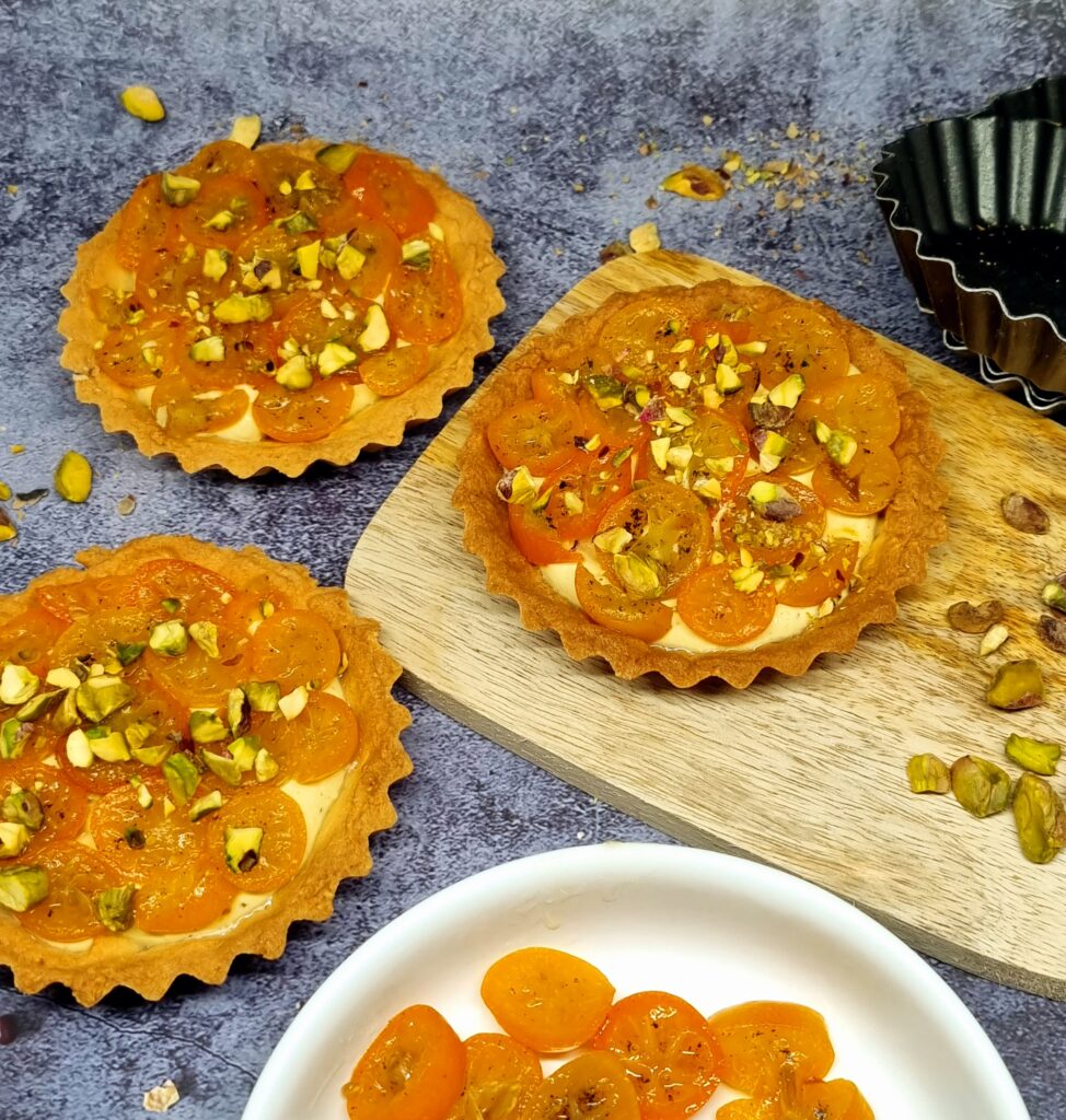 Tartelettes kumquats et pistache 1 Tartelettes kumquats et pistache