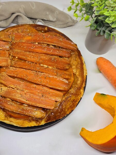 Tatin de carottes et potimarron