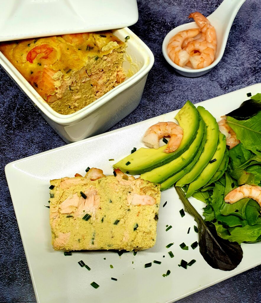 Terrine de saumon et crevettes au curry 1 Terrine de saumon et crevettes au curry
