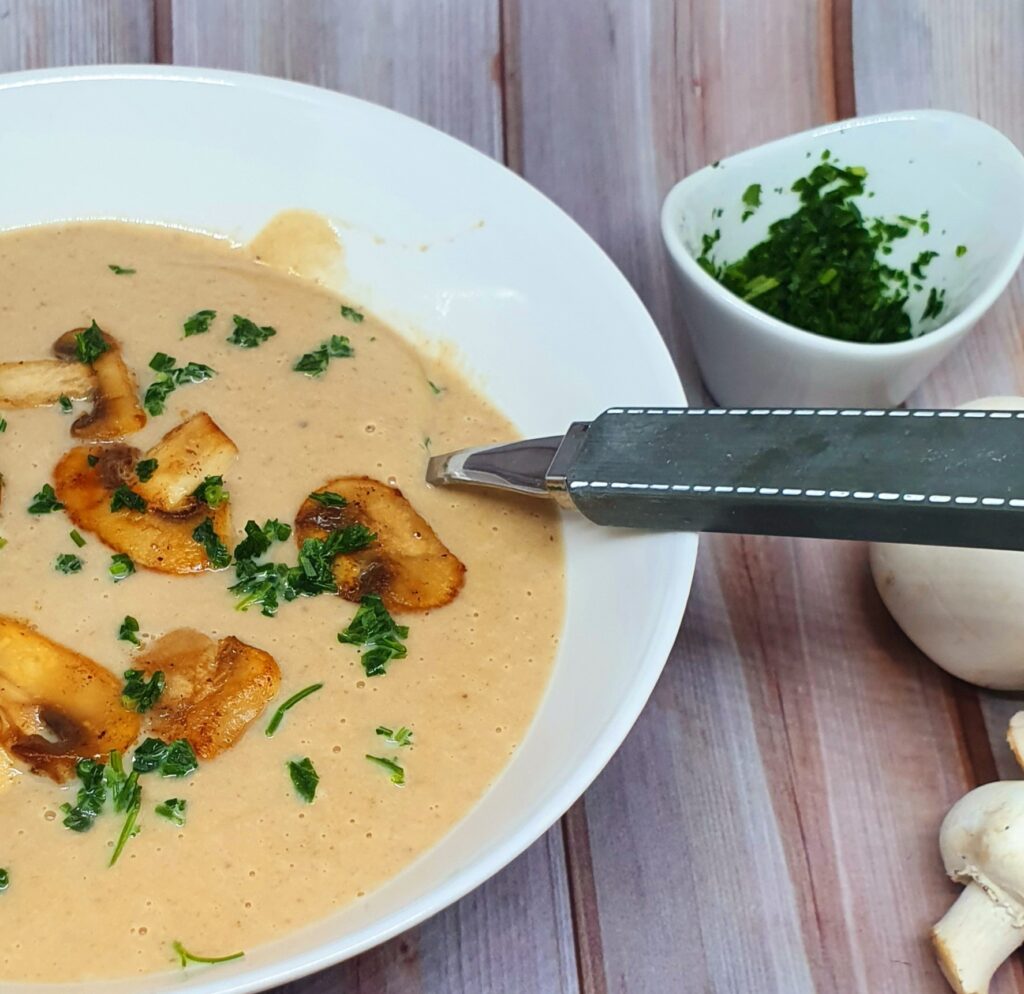 Velouté de châtaignes et champignons 1 Velouté de châtaignes et champignons